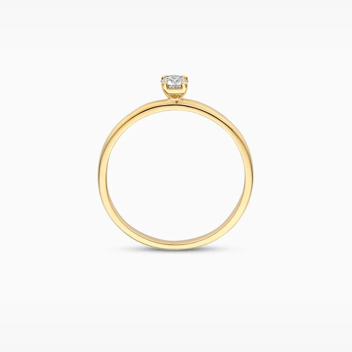 Lab Diamonds Ring 14 kt Geelgoud met Lab Grown Diamant – LG1027Y