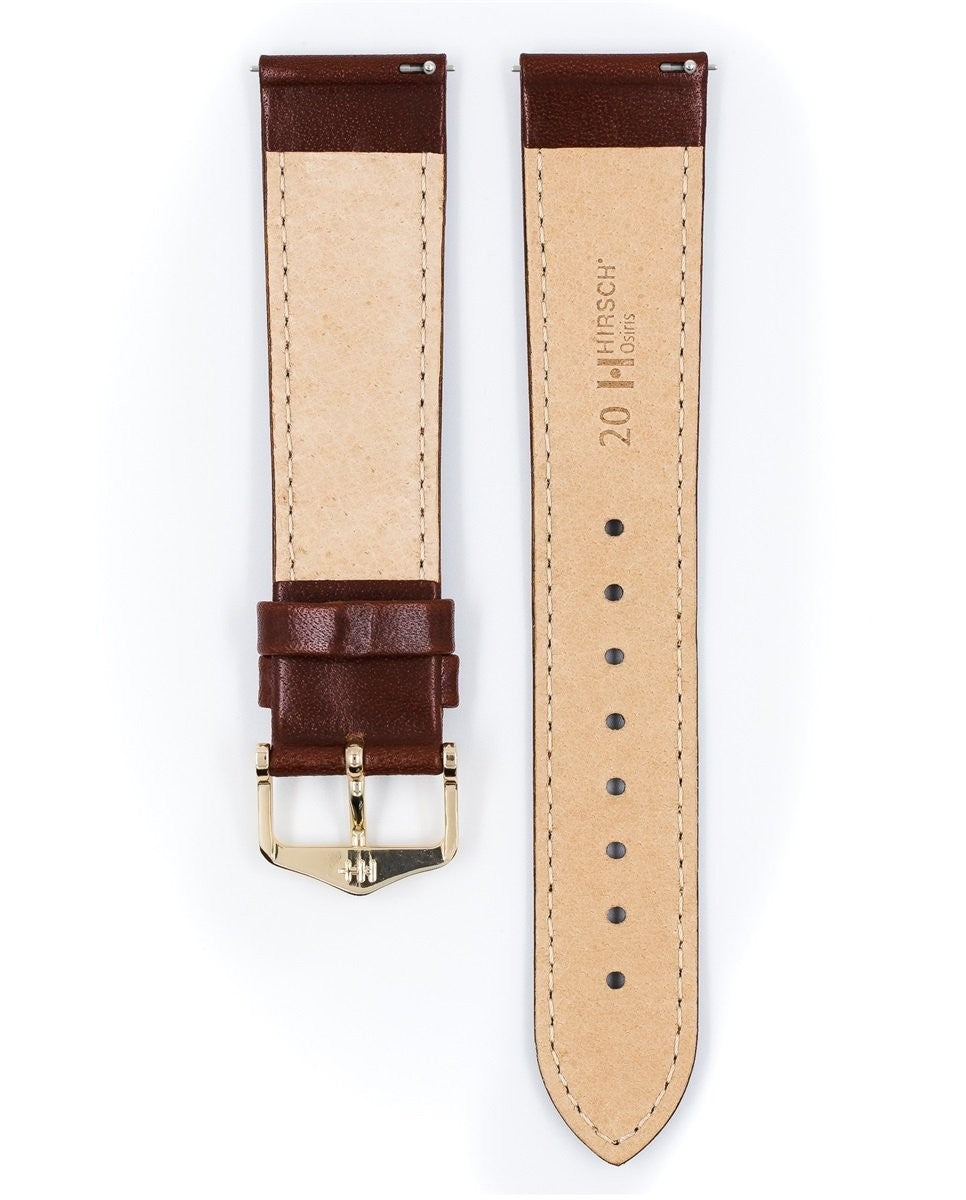 HIRSCH OSIRIS L MID BROWN SHINY CALF 18/16MM
