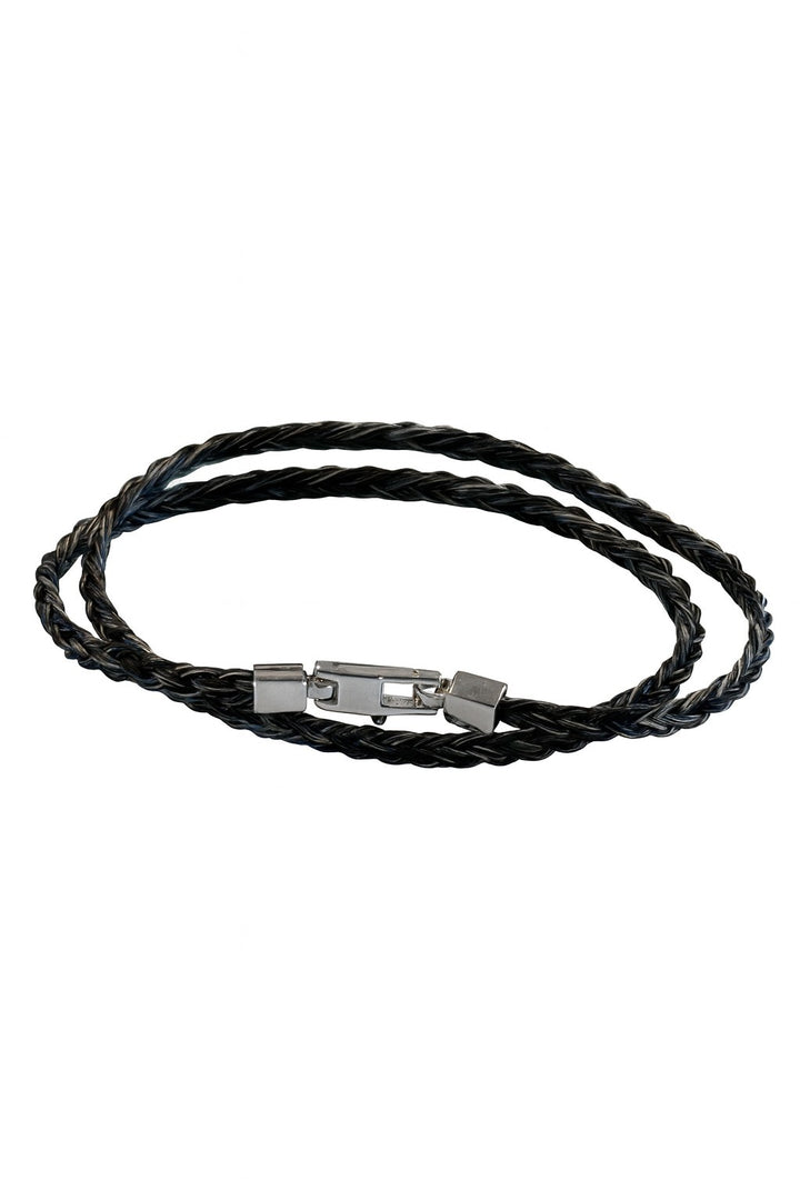 Albanu Paardenhaar Armband – Dubbel Draad met Stalen Sluiting