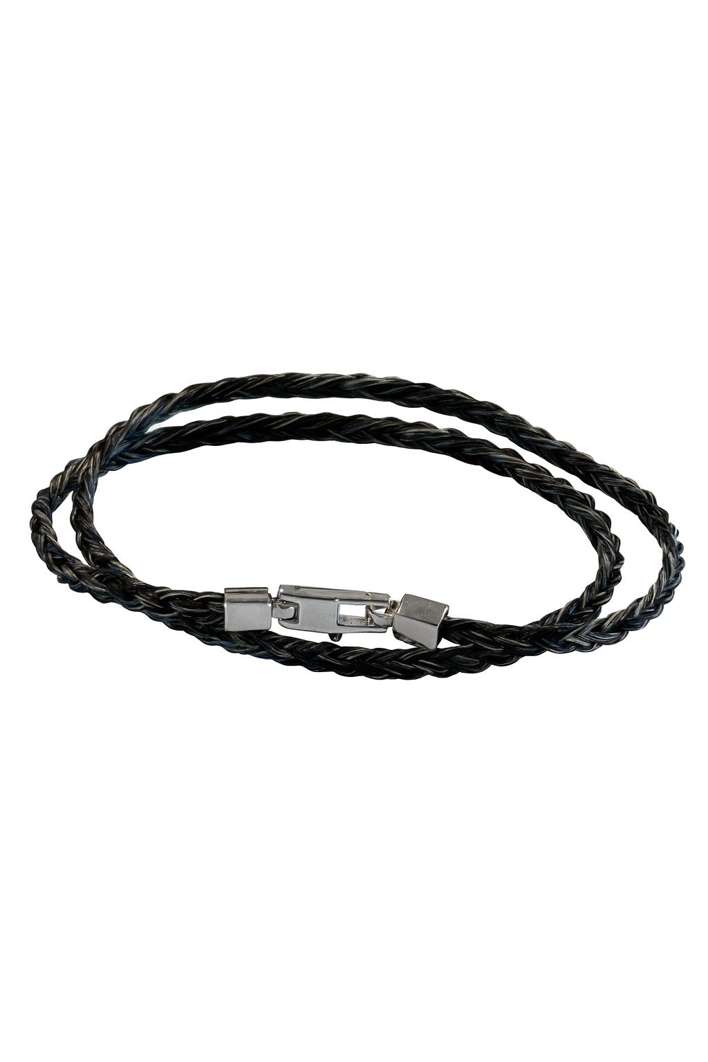 Albanu Paardenhaar Armband – Dubbel Draad met Stalen Sluiting