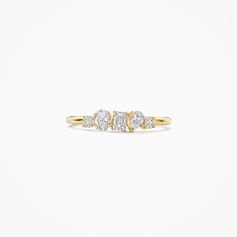 Lab Diamonds Ring 14 kt Geelgoud met Lab Grown Diamanten – LG1032Y