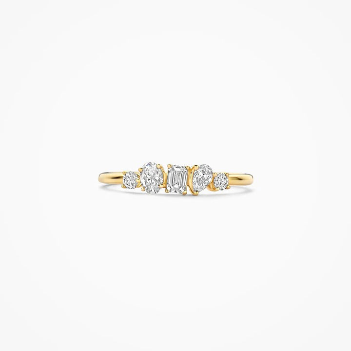 Lab Diamonds Ring 14 kt Geelgoud met Lab Grown Diamanten – LG1032Y