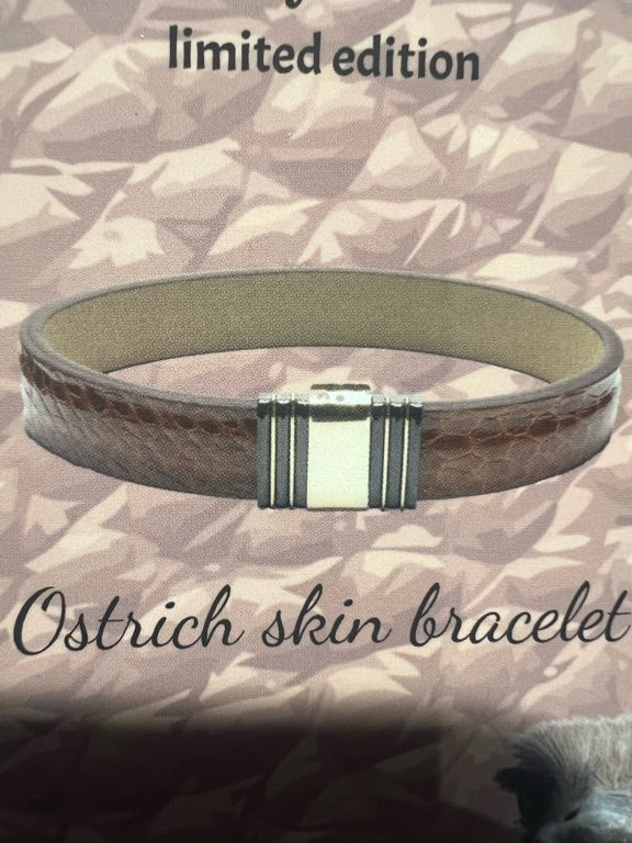 18 kt rose goud en stalen armband Struisvogel LIMI