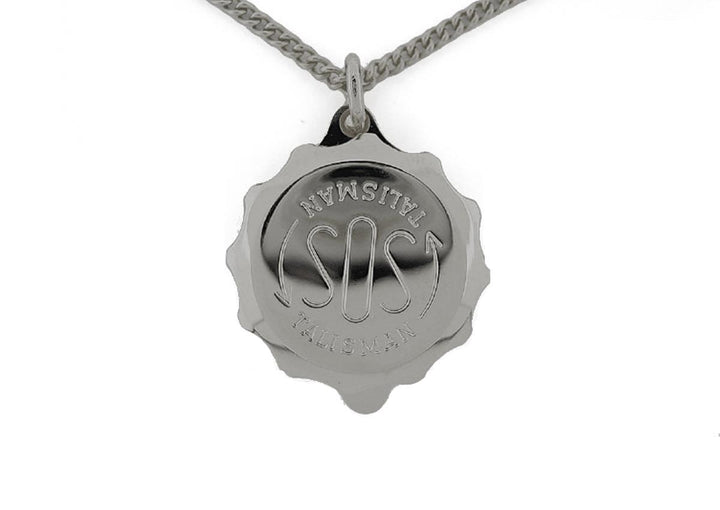 1 Titanium SOS hanger met collier met SOS draaidop incl certificaat SOSHKTITAN