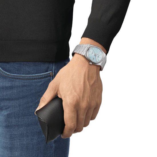 TISSOT PRX POWERMATIC 80 ICE BLUE T1374071135100