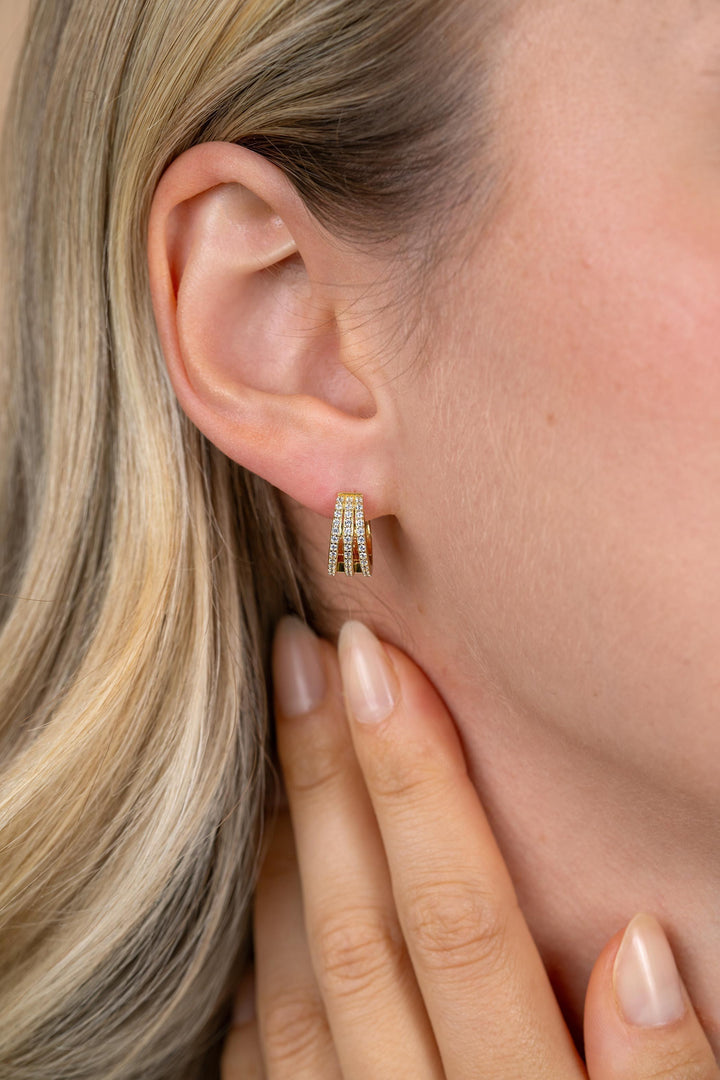 ZINZI goldplated multi-look oorringen met zirkonia – ZIO2727Y