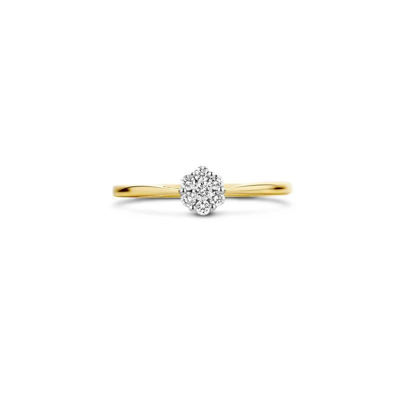 Ring 1611BDI - 14k GeelGoud met Diamant