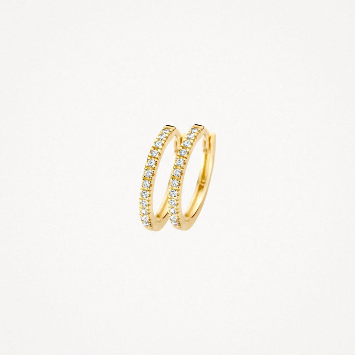 14 k Blush Jewels oorringen zirkonia 7309YZI