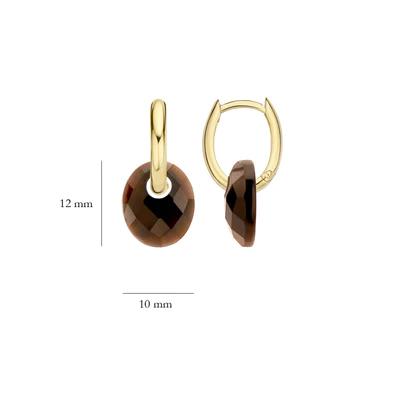 Oorbedels 800SMQM - Smokey Quartz