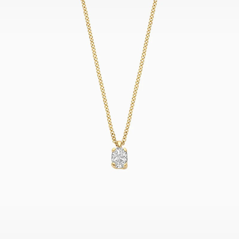 Lab Diamonds Ketting 14 kt Geelgoud met Lab Grown Diamant – LG3015Y

 0.15 ct
