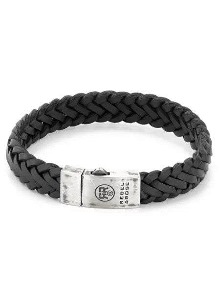 Rebel and Rose Braided Raw black RR-L0076-S-L