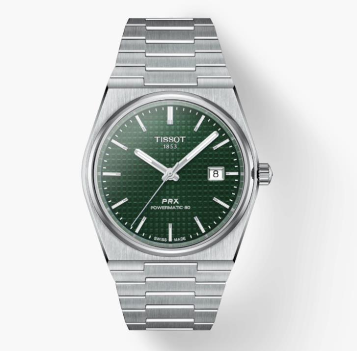 Tissot PRX Powermatic 80 groen 40 mm  T1374071109100
