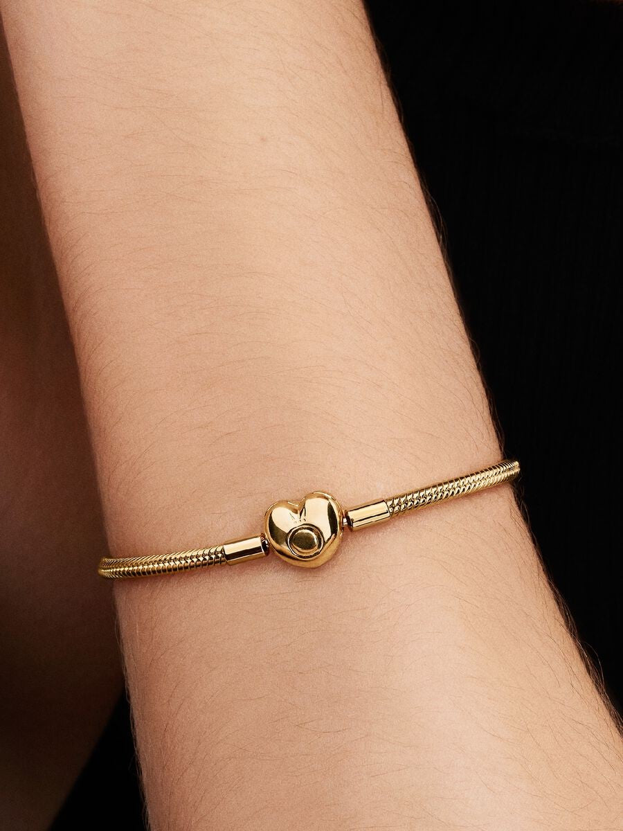 Pandora Moments Snake armband met hartsluiting 563050C00 20 cm