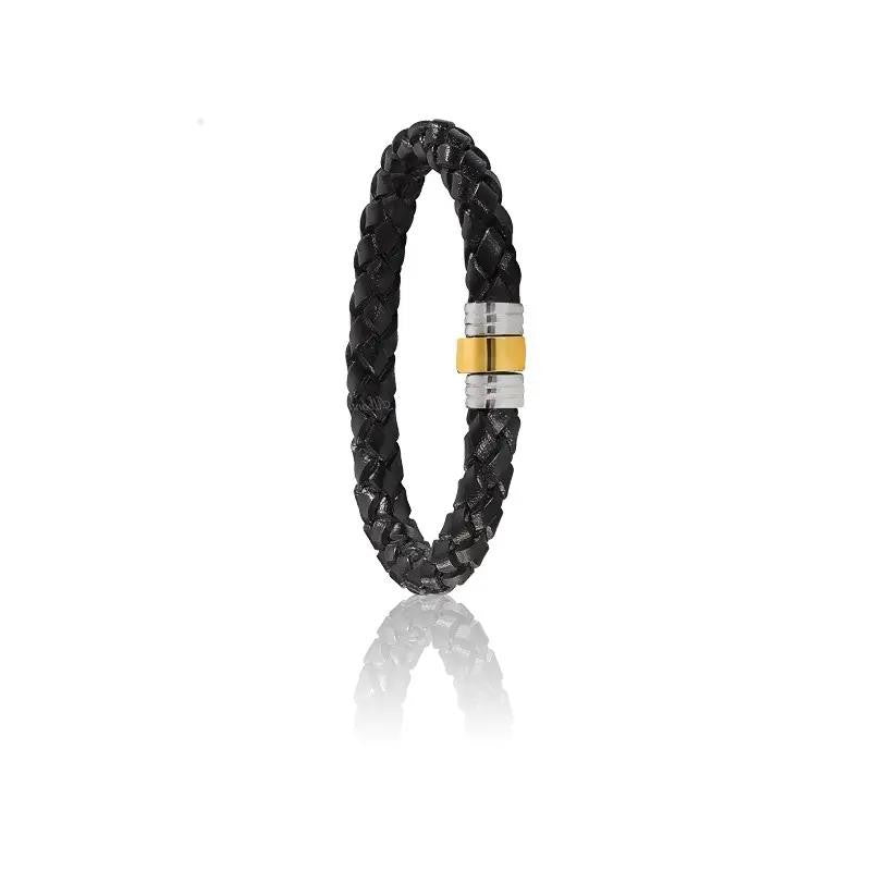 Albanu kalslederen armband 703 CUIR OR bruin