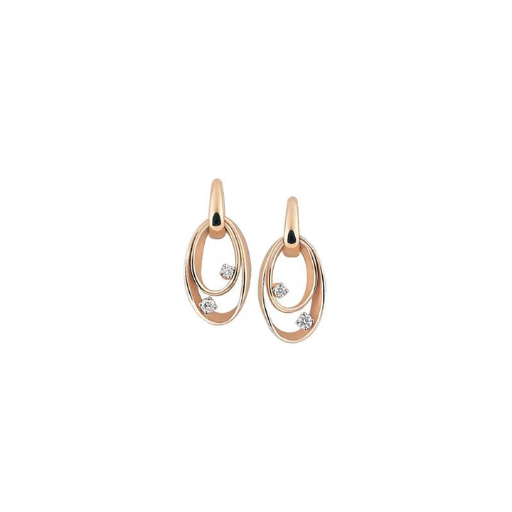 Cammilli Firenze Dune Oorbellen – 18Kt Orange Apricot Gold met Diamant – GOR1244J