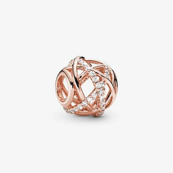 PANDORA ROSE 781388CZ BEDEL ZILVER-ROSÉKLEURIG MELKWEG