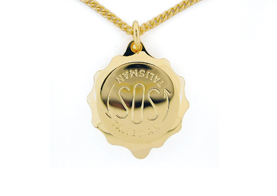 1 staal SOS hanger double  collier met SOS draaidop incl certific SOSHKDOUBLE