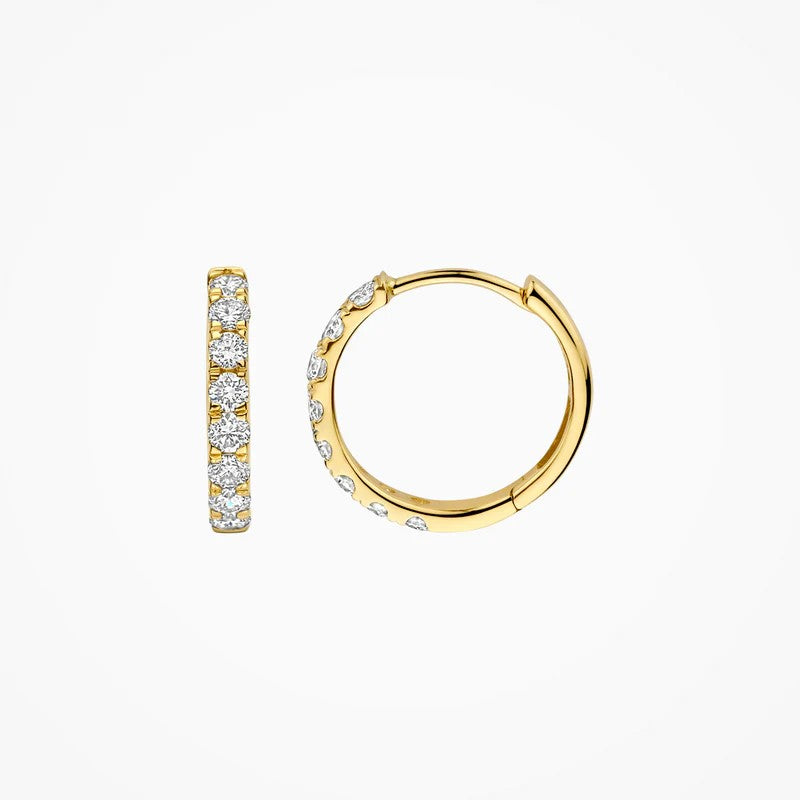 14k Geelgouden Oorringen met Lab-Grown Diamanten  LG7032Y