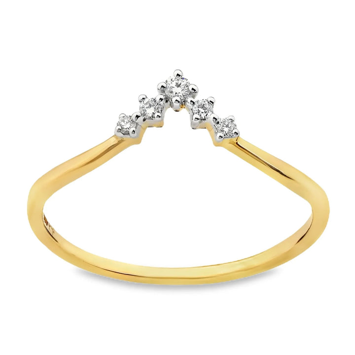 Château d’Or® Geelgouden Ring met 0,06 ct Diamant GRE2394
