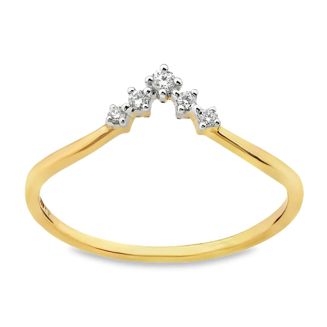 Château d’Or® Geelgouden Ring met 0,06 ct Diamant GRE2394