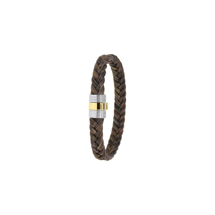 Albanu Monaco paardenhaar + staal/gouden slot 607N CHGF OJ