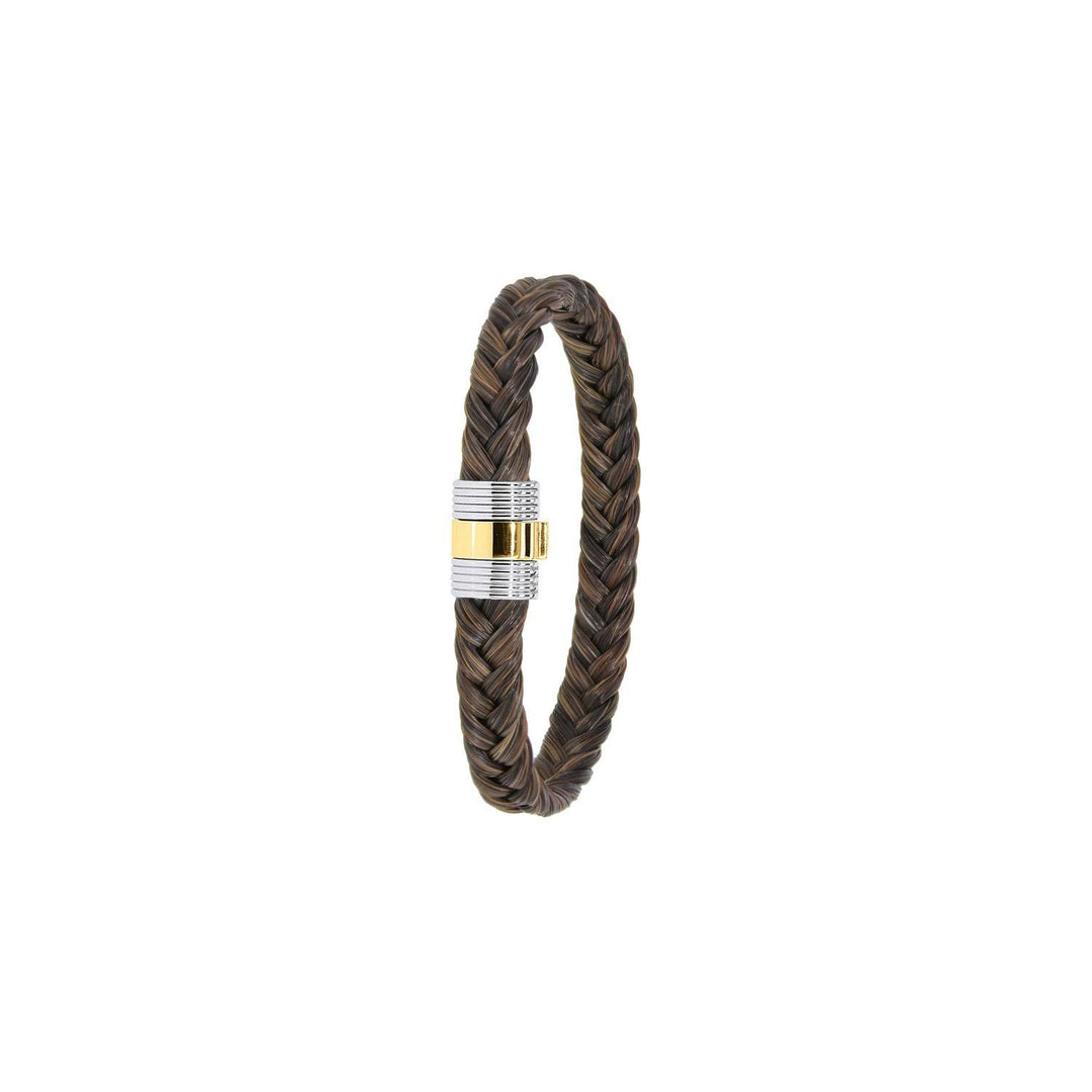 Albanu Monaco paardenhaar + staal/gouden slot 607N CHGF OJ