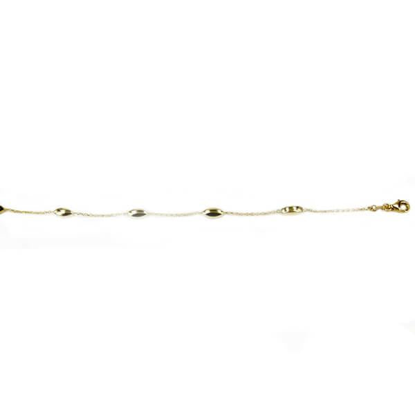 Monzario 988-A GEEL 14 Karaat Geelgouden Armband 18,5 cm