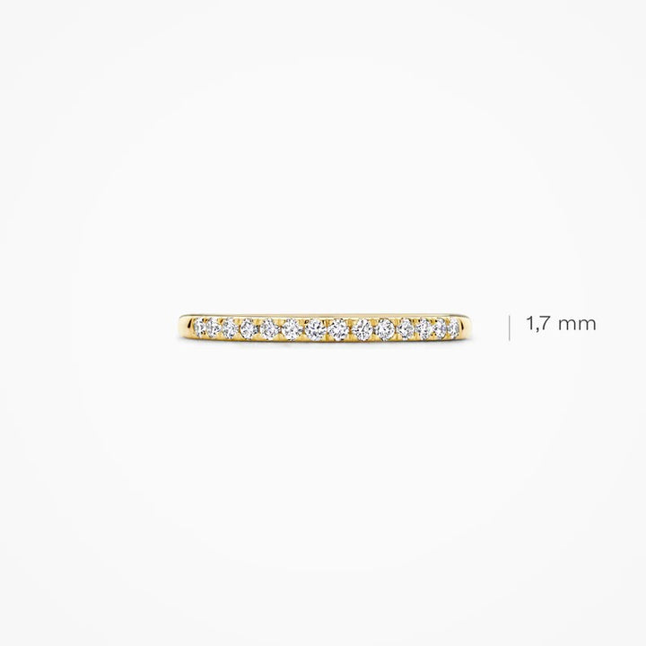 14 kt Geelgouden Ring met Lab Grown Diamant 0,21 ct - LG1012Y