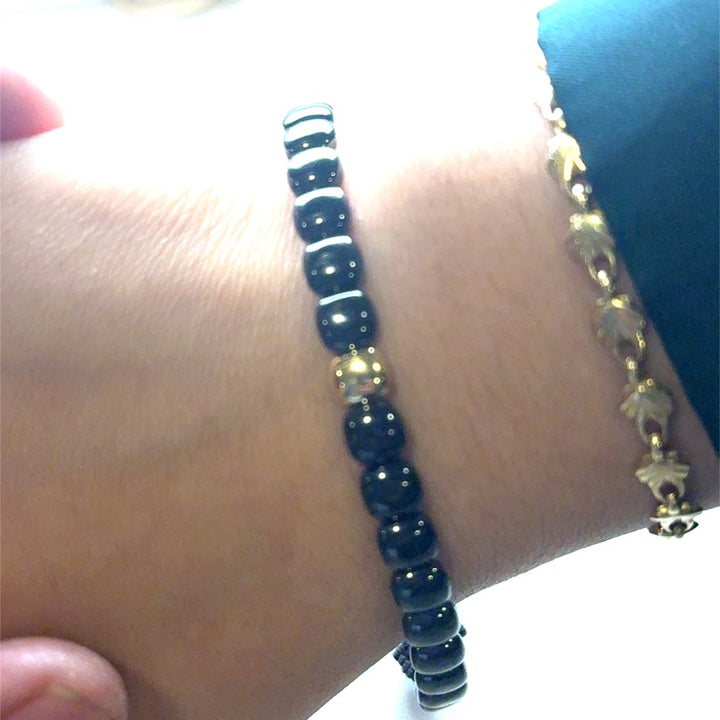 18kt Orotech Bracelet Black Ceramic BK5-562NY