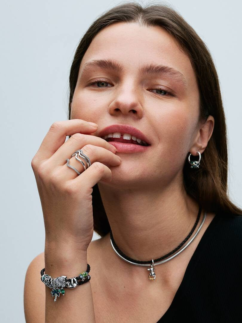 Pandora  Double leather bracelet brown 593338C01