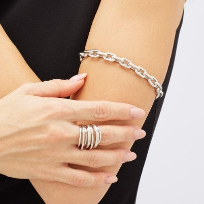 Pianegonda Vinctum Gevlochten Multiband Ring 925 Sterling Zilver PINR03