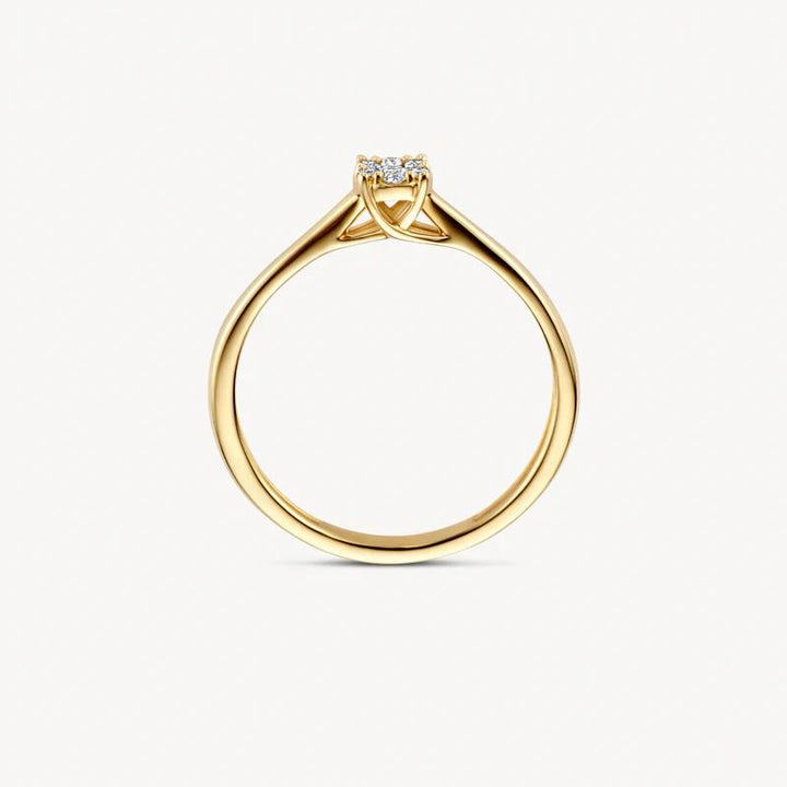 14k Geelgoud Diamanten ring 1665YDI