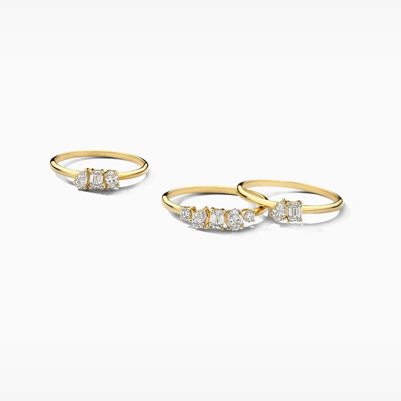 Lab Diamonds Ring 14 kt Geelgoud met Lab Grown Diamanten – LG1032Y