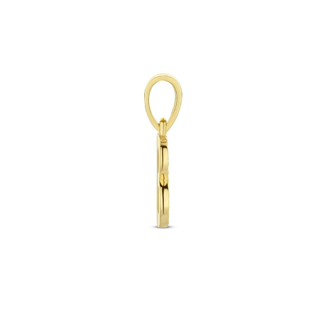 14k Geelgouden hanger in de vorm van een letter B