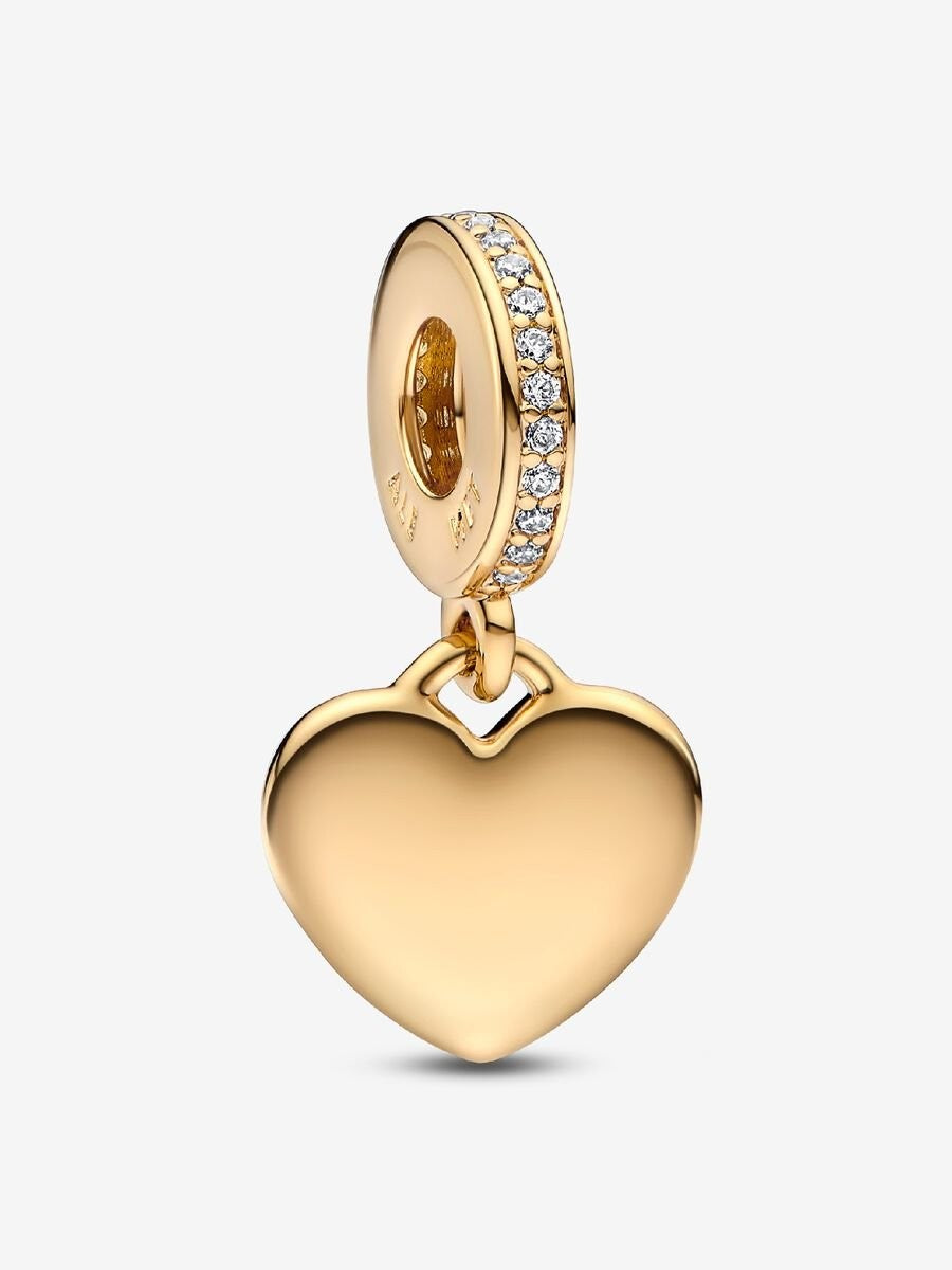 Pandora Graveerbare hartvormige hangende bedel 768761C01