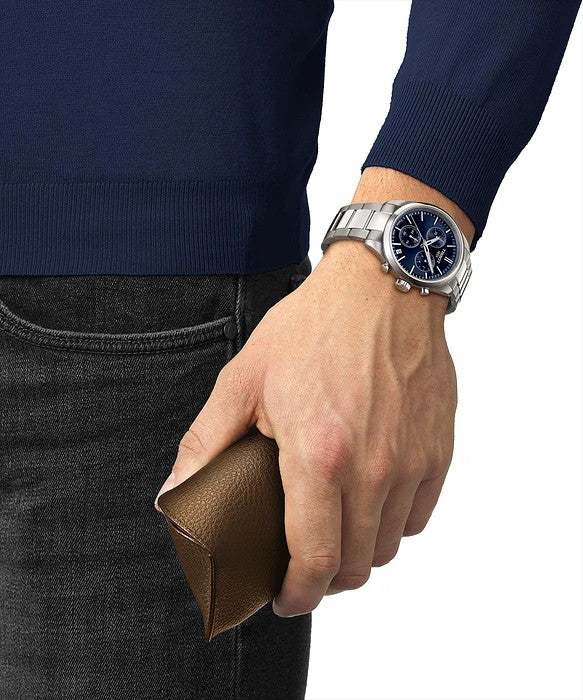 Tissot PR100 Chronograph blauw T1504171104100