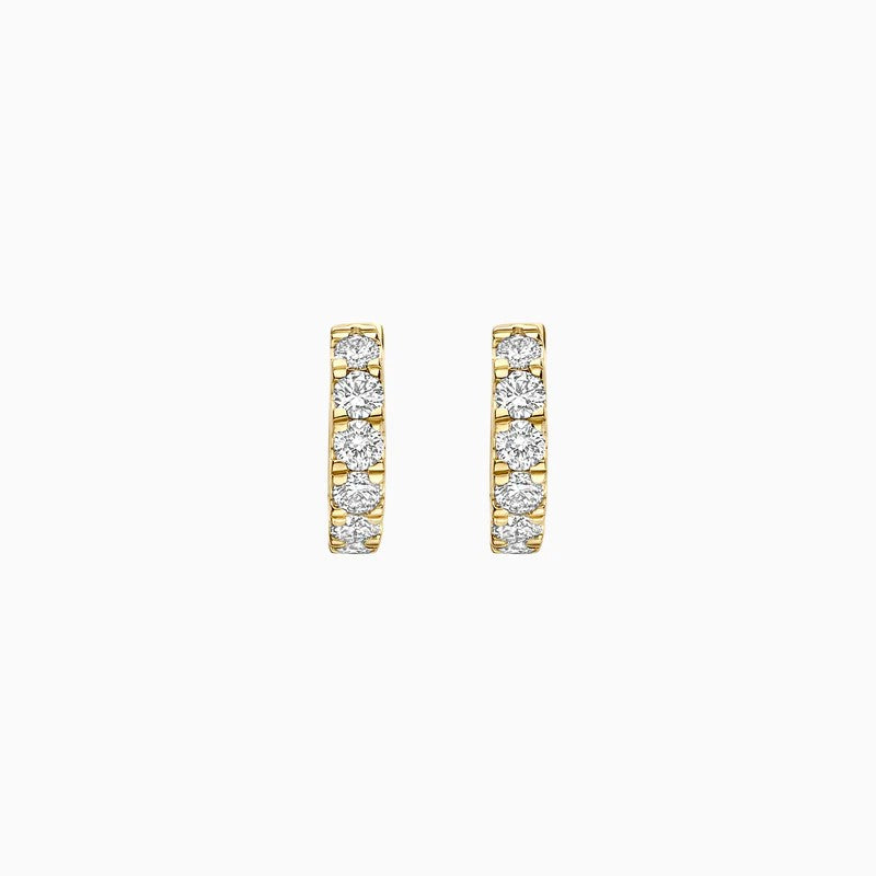 Geelgouden oorringen met lab grown diamanten LG7031Y