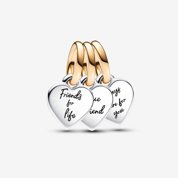 Pandora Twee-Tone Splittable Vriendschap Triple Hangbedel 762722C00