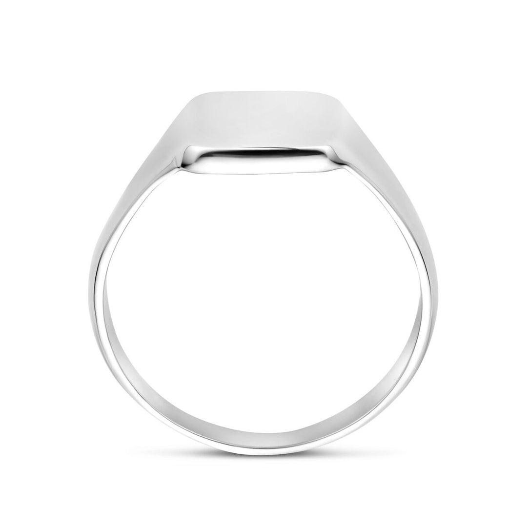 Zilveren graveer ring zegelring