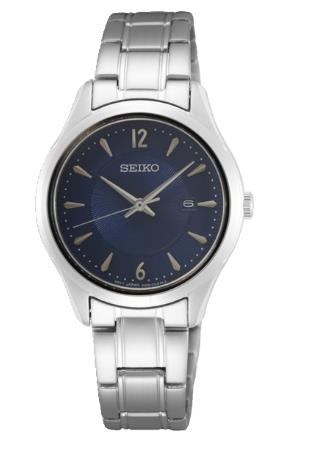 Seiko SUR425P1 dameshorloge met blauwe wijzerplaat en saffierglas