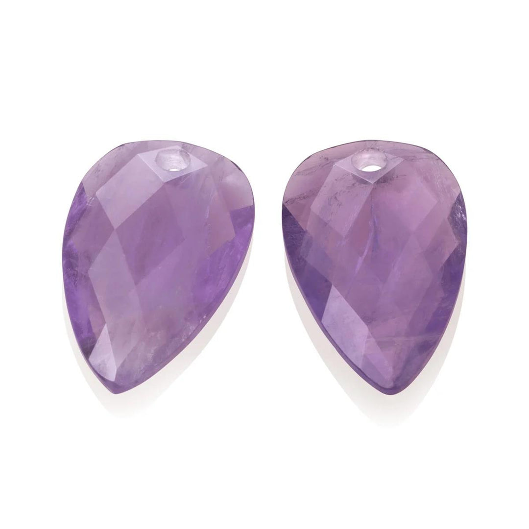Earstones | Blossom - Amethyst EAGEM05-BS