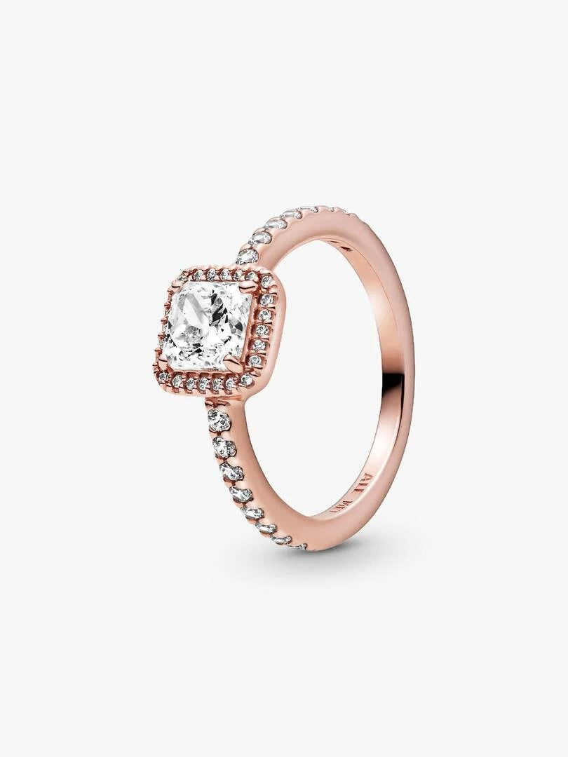 Pandora Vintage Vierkante Sprankelende Stralenkransring 188862C01