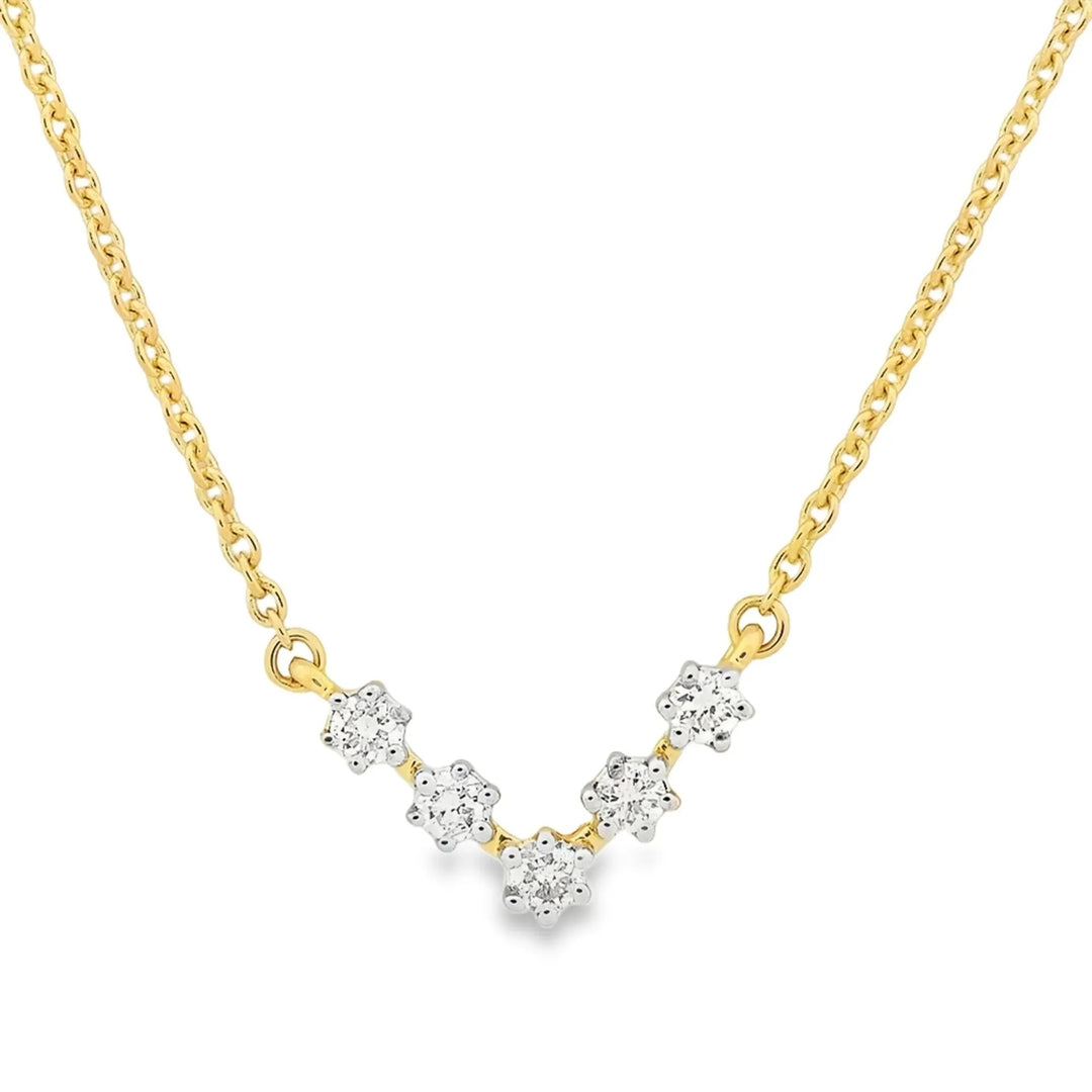 Château d’Or® Geelgouden Collier met 0,11 ct Diamant GCE2394