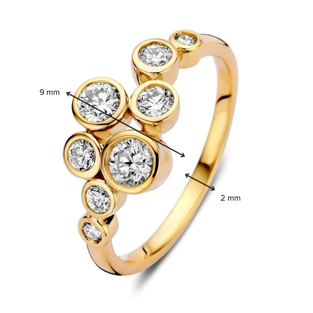 14 karaats ing bicolor briljant 0.31 crt RG416899