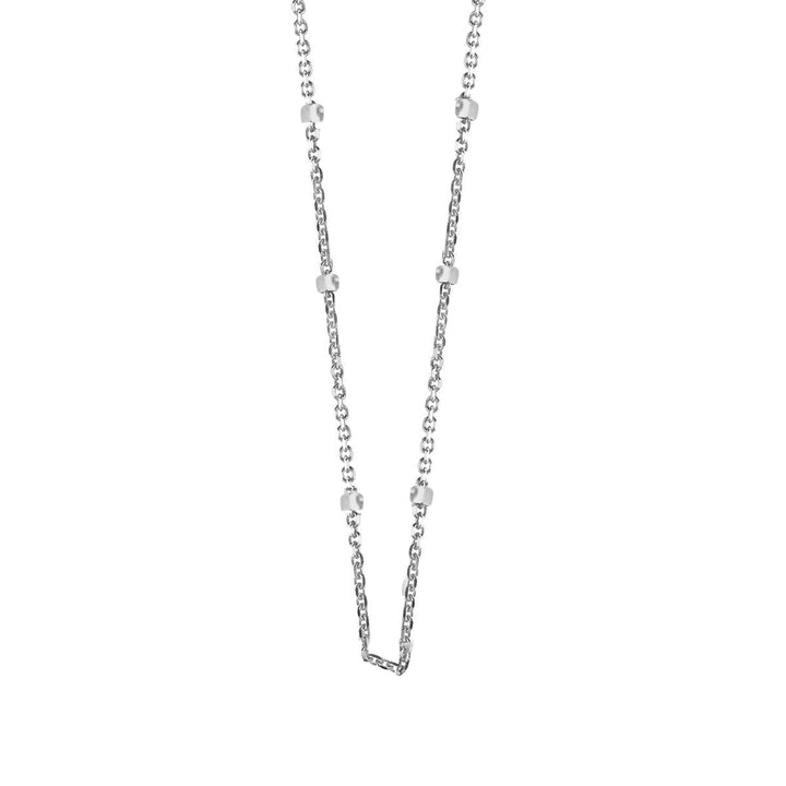 Halsketting meerdere motieven Au750 Wit goud 18 kt 047852/42