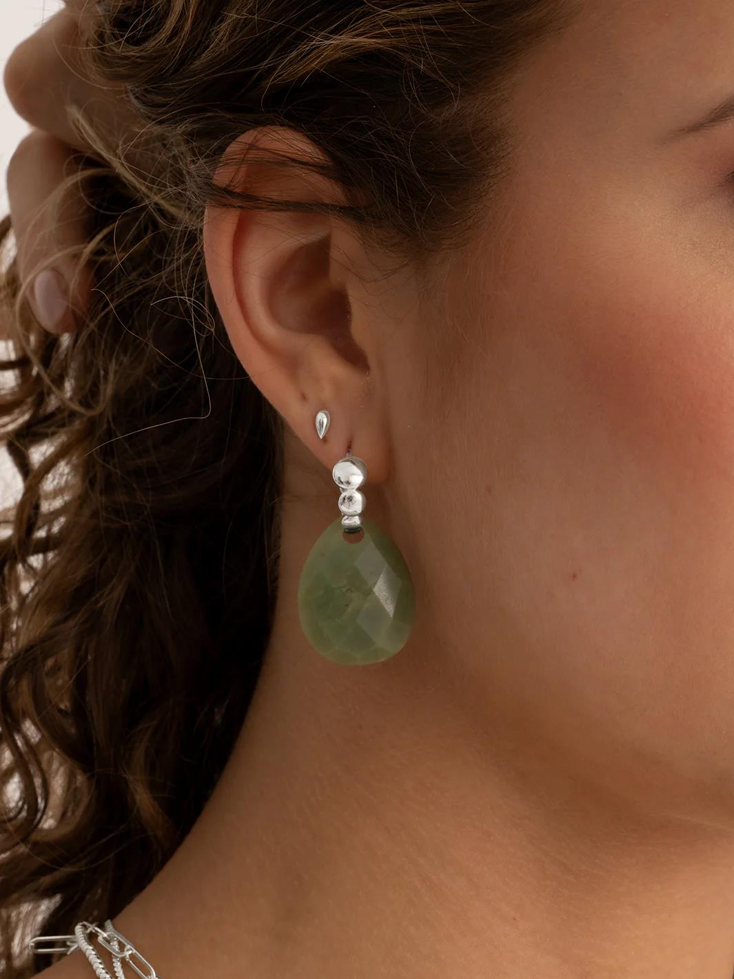 Earrings | Bubble Huggies - Silver EAS33