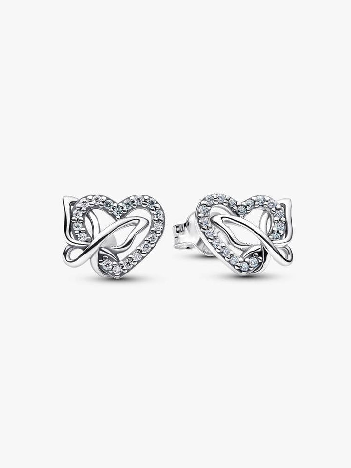 Pandora Entwined Heart & Butterfly Stud Oorbellen 294476C01