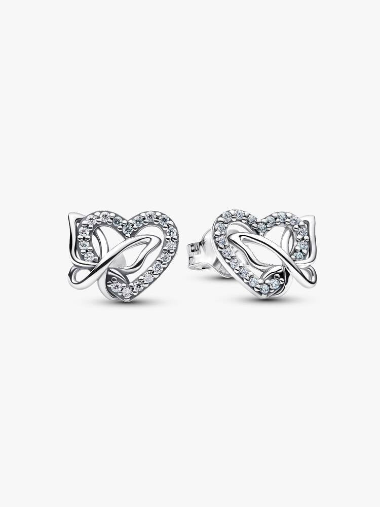 Pandora Entwined Heart &amp; Butterfly Stud Oorbellen 294476C01
