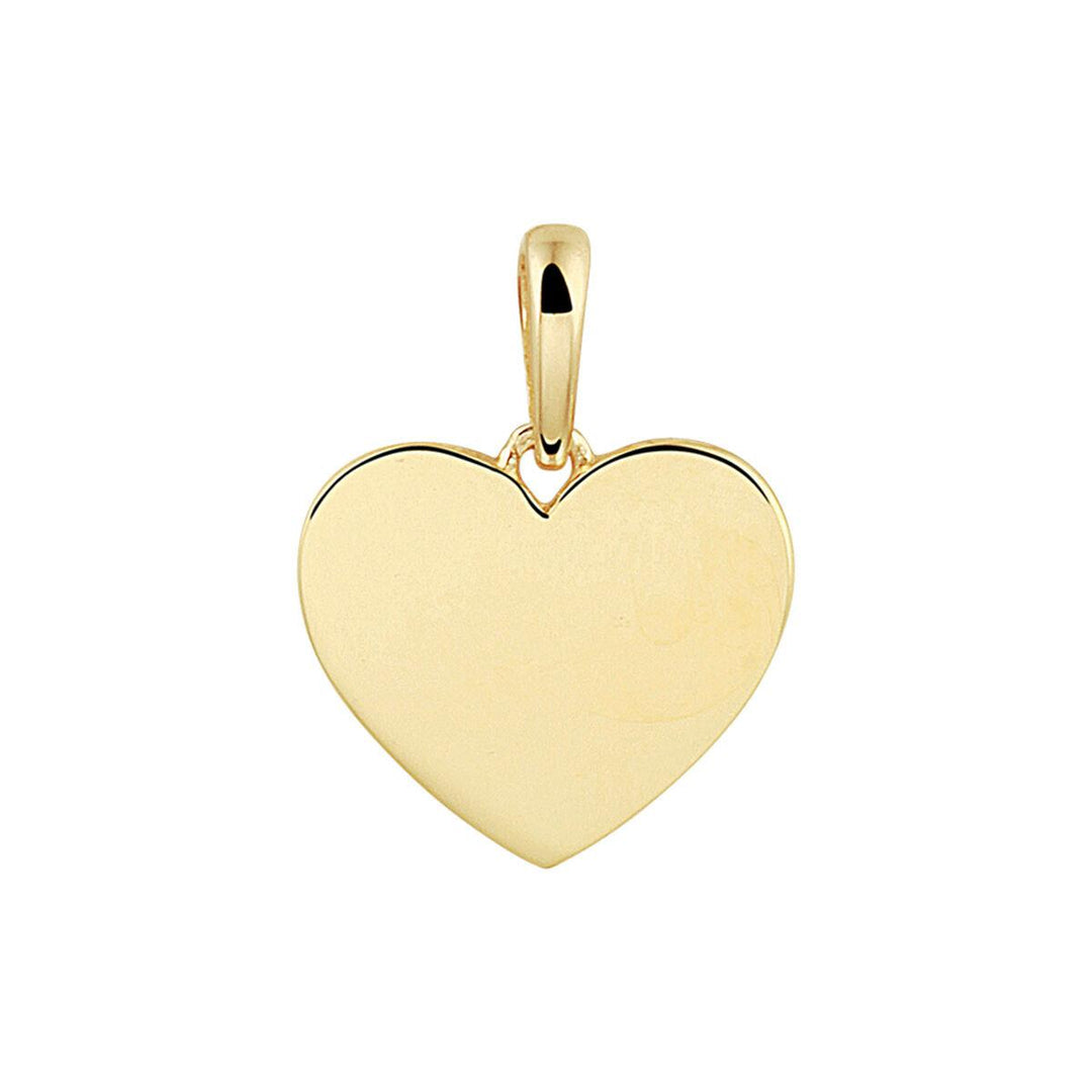 14 Karaat Geelgouden Hart Hanger – 10 mm