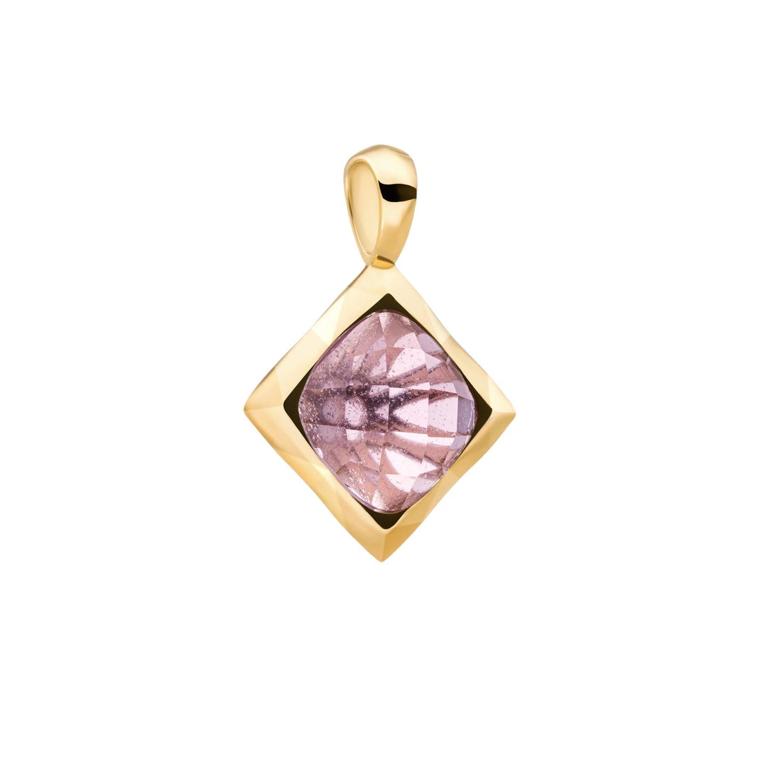 Pendant | Blue Aventurine Cushion Cut Amulet - Silver SPG32-G59